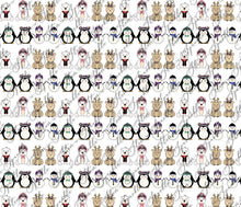 Load image into Gallery viewer, Gift Wrap Sheets - Cutesy Characters
