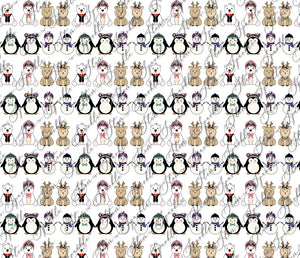 Gift Wrap Sheets - Cutesy Characters