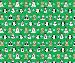 Gift Wrap Sheets - Cutesy Characters