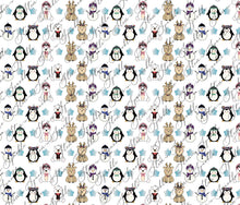 Load image into Gallery viewer, Gift Wrap Sheets - Cutesy Characters
