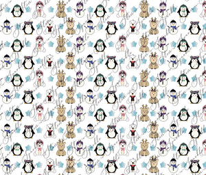 Gift Wrap Sheets - Cutesy Characters